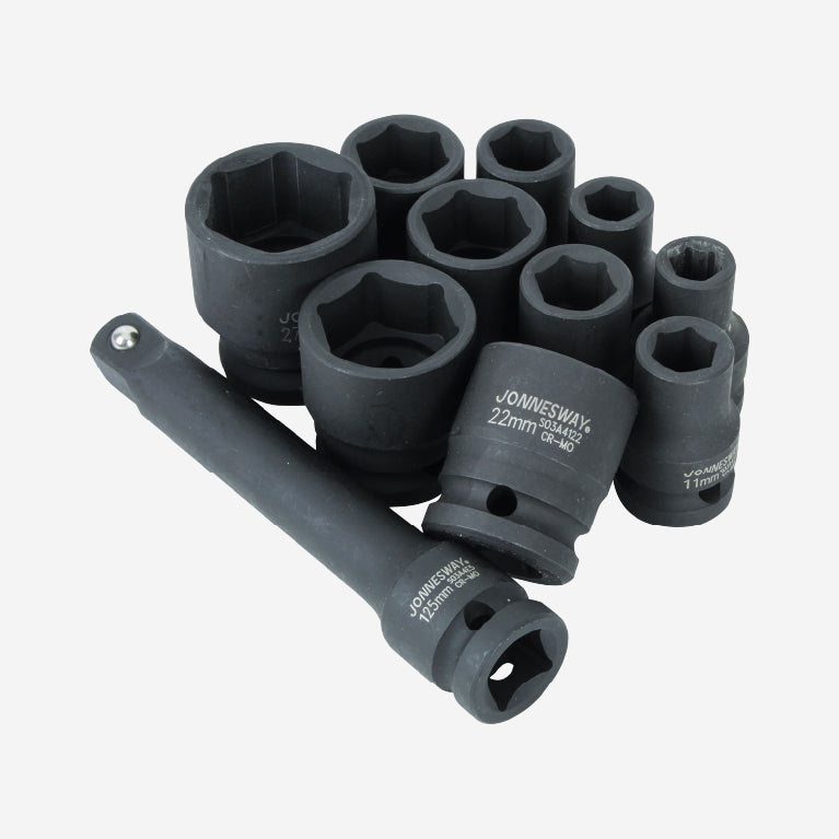 Kit llave de impacto 1/2 + dados Jonnesway JAI-1044LK - Ferrelibre