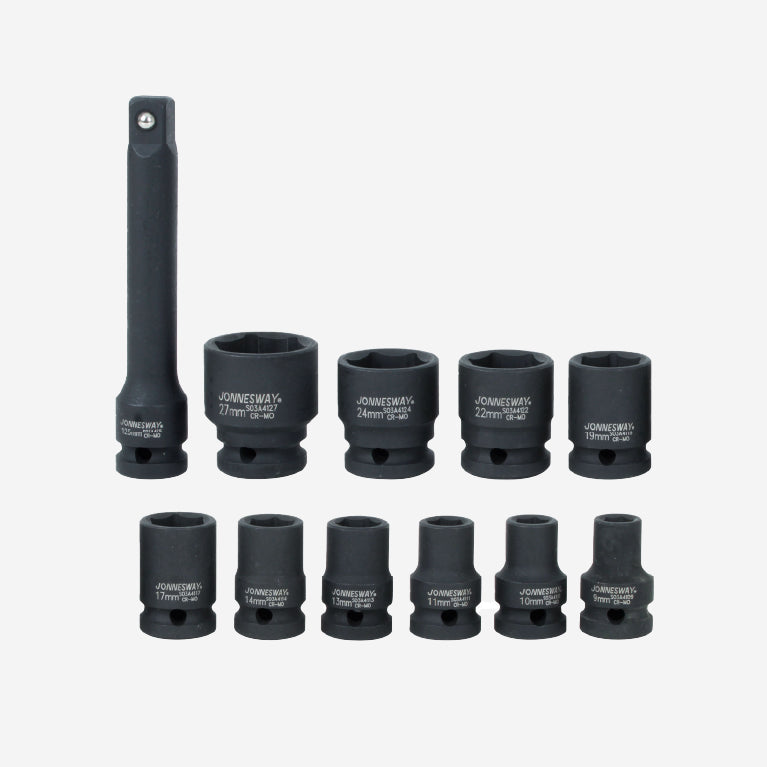 Kit llave de impacto 1/2 + dados Jonnesway JAI-1044LK - Ferrelibre