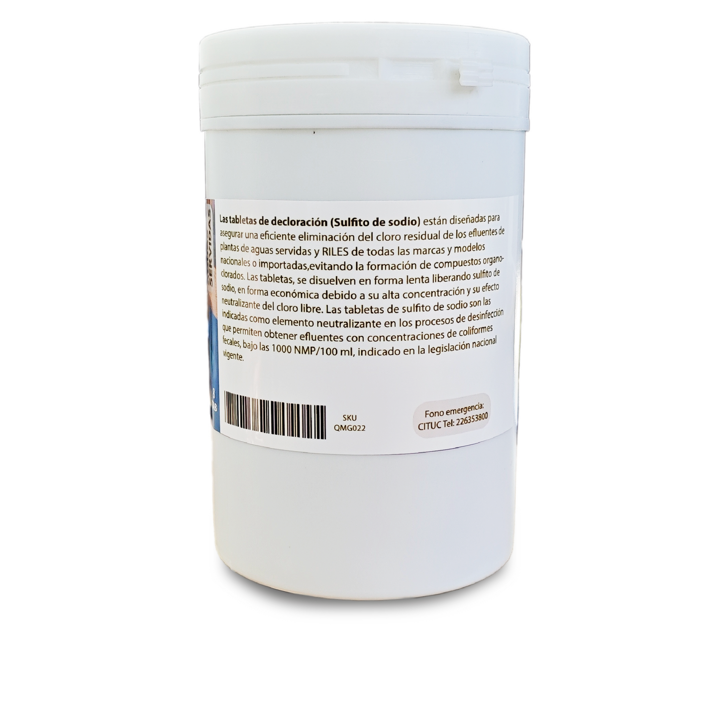 Tabletas decloradoras para. Aguas servidas 8 Tab Qmg Water - Ferrelibre