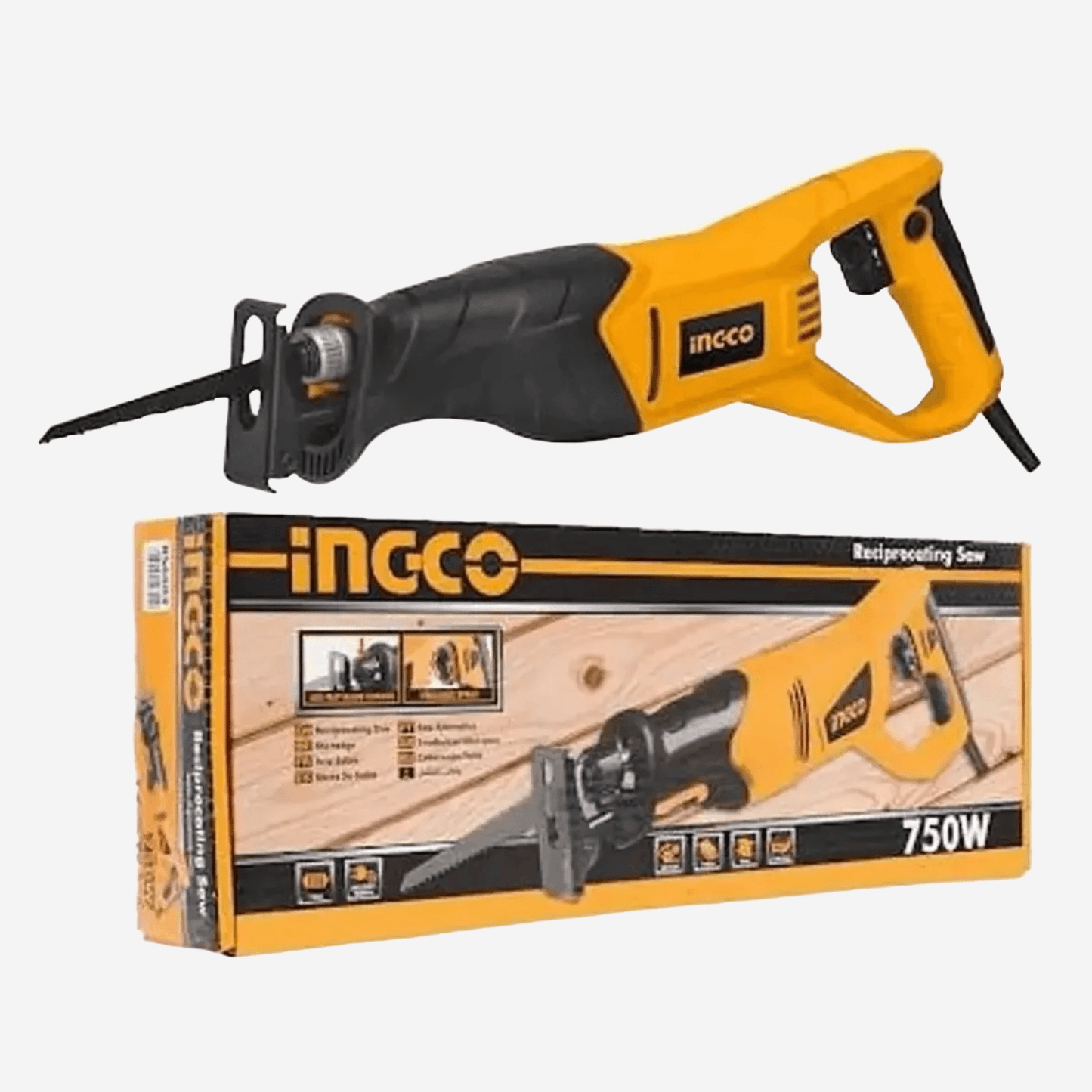 Sierra sable 750w vel variable madera/metal RS8008 Ingco - Ferrelibre