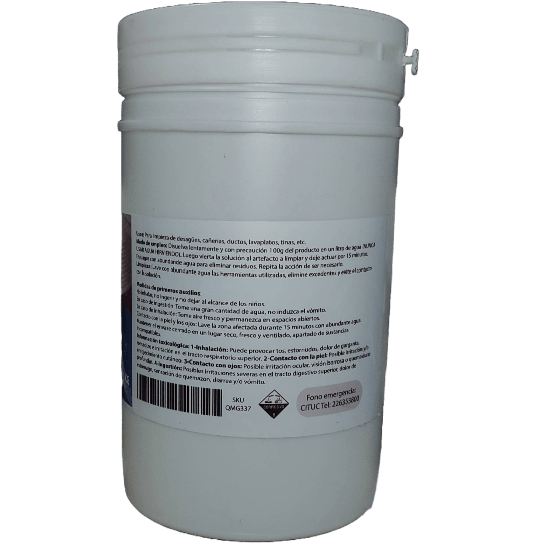 Soda caústica 1kg Qmg water - Ferrelibre