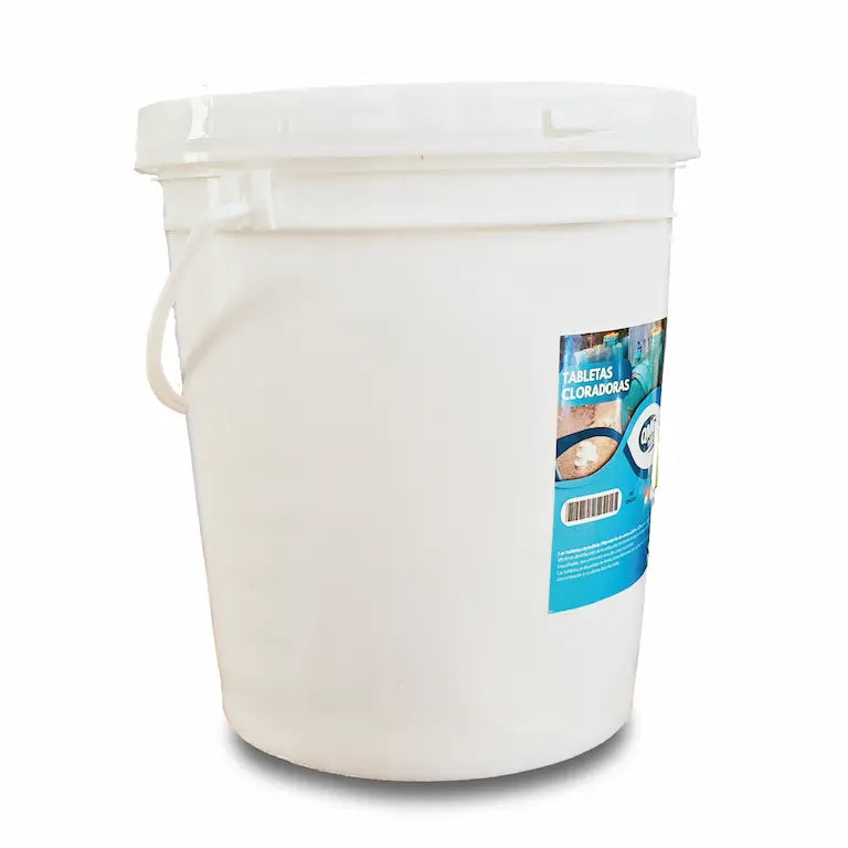 Tabletas cloradoras aguas servidas Balde 32TAB Qmg water - Ferrelibre