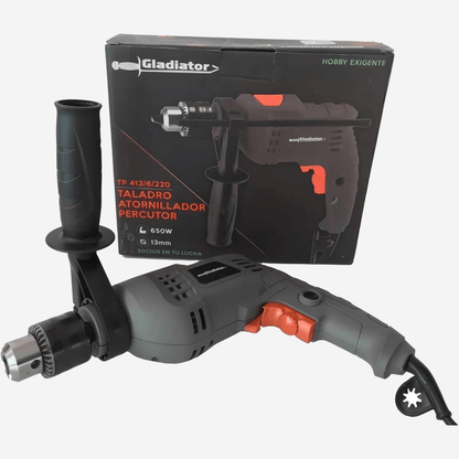 Taladro Percutor 13mm 650w Tp 413/6/220 - Gladiator - Ferrelibre