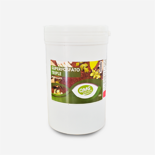 Super fosfato triple fertilizante de jardín 1kg Qmg Water - Ferrelibre