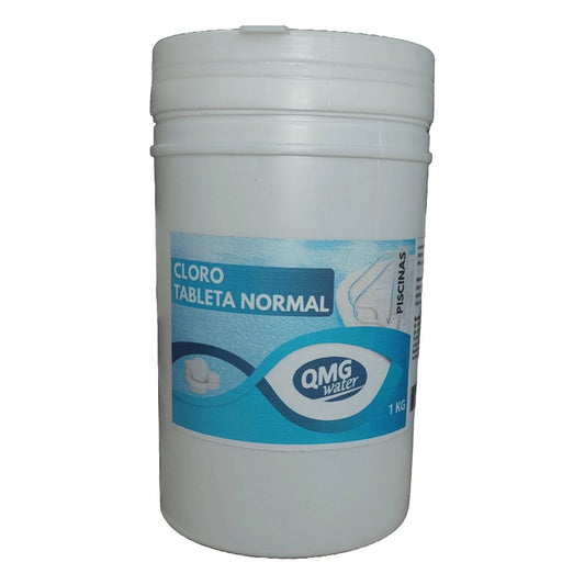 Cloro tableta normal piscinas 1KG Qmg water - Ferrelibre