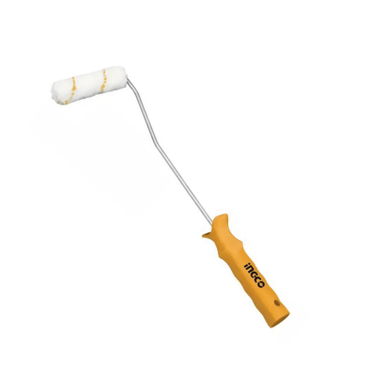 Mini rodillo de microfibra mango largo 100mm X 12mm Ingco - Ferrelibre