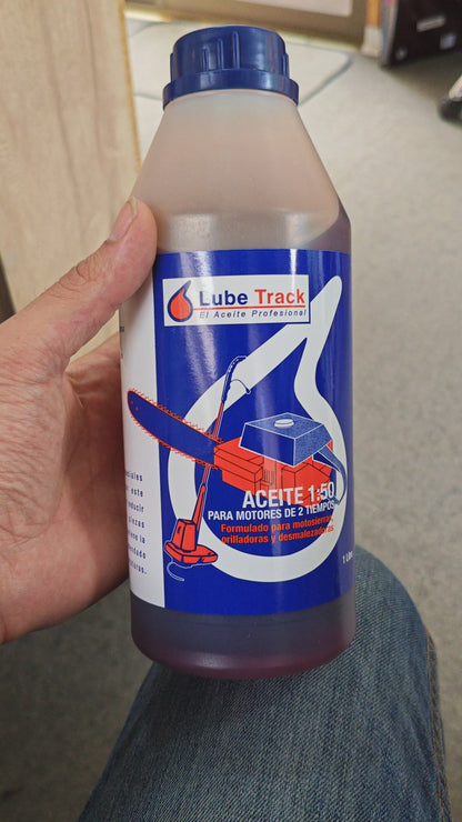 Aceite motosierras/desbrozadora 2 tiempos 1 L Lubetrack