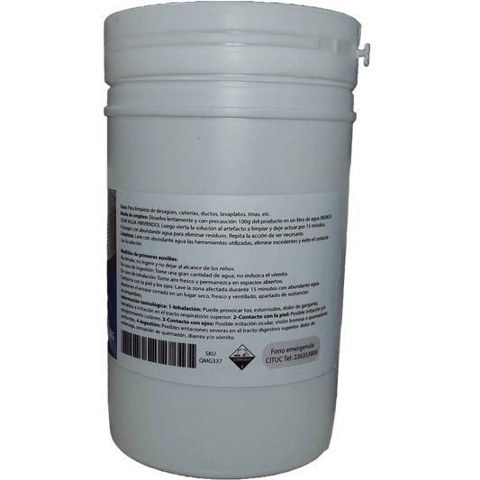Soda caústica 1kg Qmg water - Ferrelibre